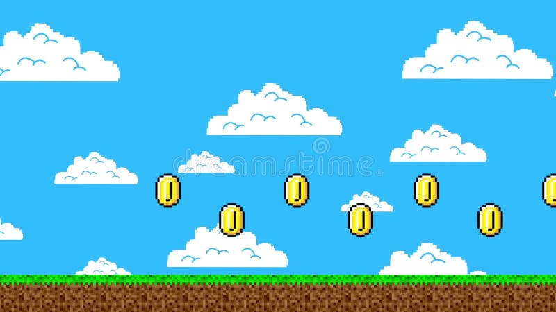 Piste de Pièces d'Or dans un Jeu d'Arcade illustration stock