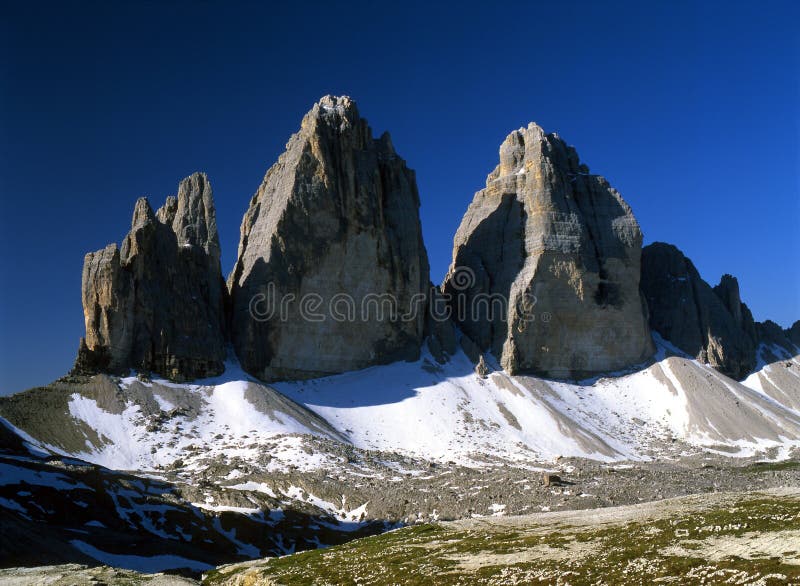 Tre Cime di Lavaredo stock photos