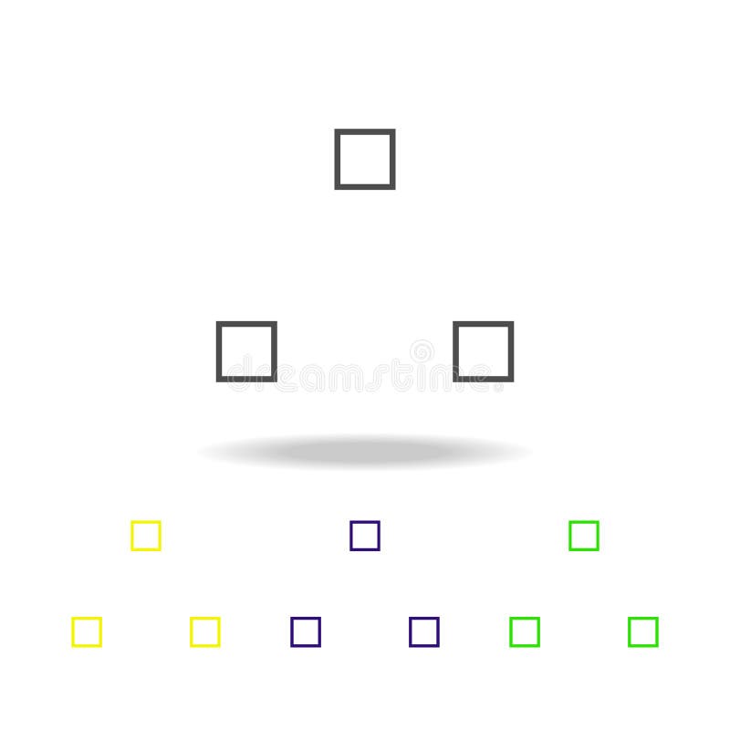 tre icone multicolori del cubo Linea sottile icona per progettazione del sito Web e sviluppo del app Icona colorata premio di web royalty illustrazione gratis tre icone multicolori del cubo Linea sottile icona per progettazione del sito Web e sviluppo del app Icona colorata premio di web royalty illustrazione gratis