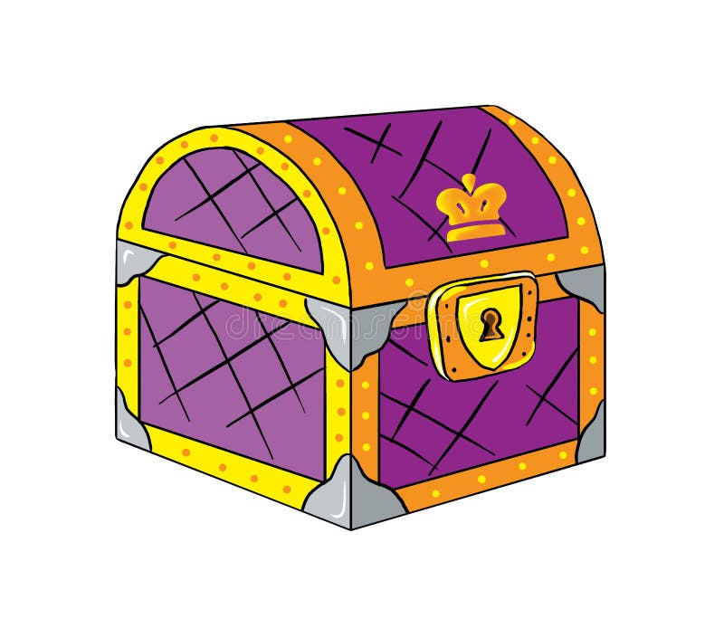 Treasure Chest Cartoon Illustration Stock Illustration Illustration Of Colorful Bright 103679601
