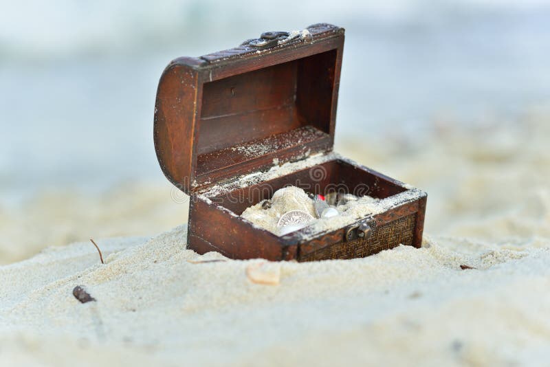 Treasure chests stock photo. Image of coast, mystery 76671038