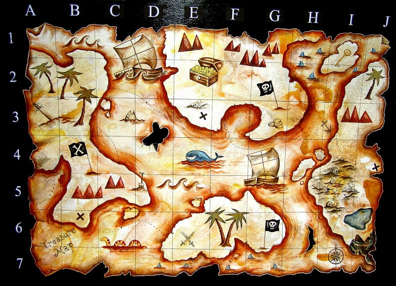Treasure Map stock illustration. Illustration of pirate 51887984