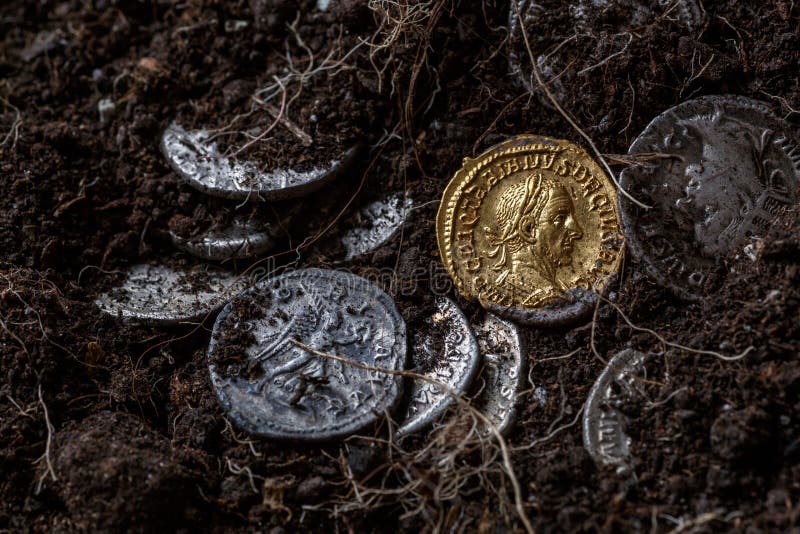 A Treasure of Roman Gold and Silver Decius. AD 249-251. AV  Coin of the Roman Empire Stock Image Image of coinage,  empire: 207878927