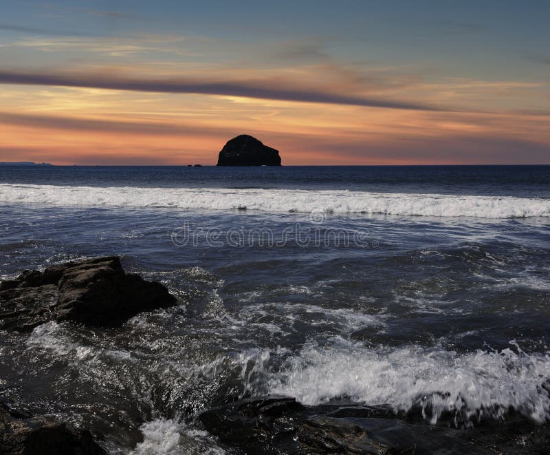 Trebarwith tråd royaltyfri fotografi Trebarwith tråd royaltyfri fotografi