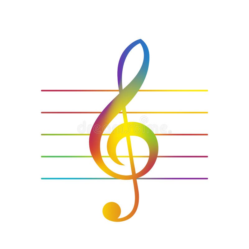 Treble Clef stock vector. Illustration of clip, symbol - 22867410