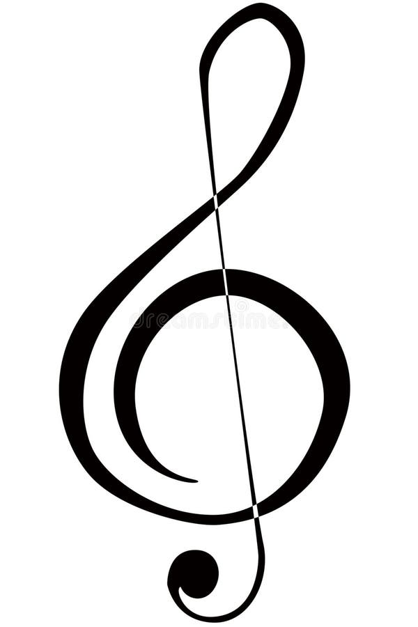 treble clef иллюстрация штока treble clef иллюстрация штока