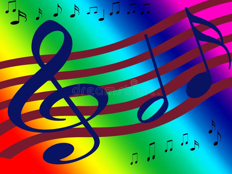 Treble Clef Music Background