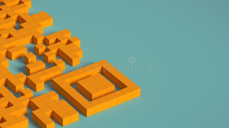 Tredimensionell qr-kodbakgrundsbild 3d visualisering. vektor illustrationer
