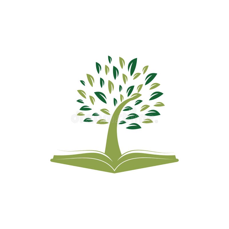Tree with Book Education Logo Template. Stock Vector - Illustration of bookstore, natural: 193094925