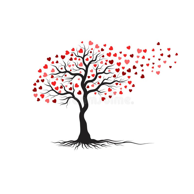 Tree Branch Love Vector Ilustration Design Stock Vector - Illustration ...