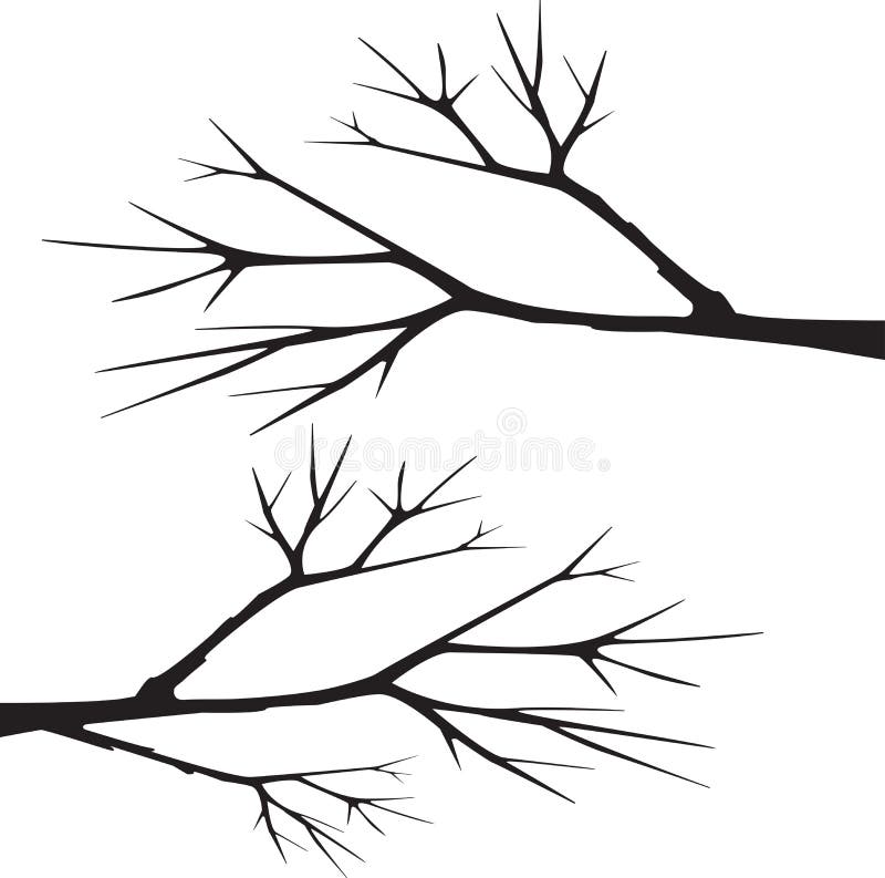Download Tree Branch Silhouette Vector Stock Vector - Illustration ...