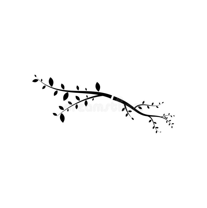 Tree branch ilustration design template vector illustration.