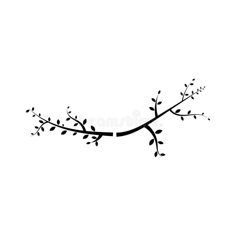 Tree branch ilustration design template vector illustration.