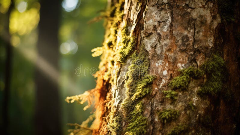 Tree brown smudge stock illustration