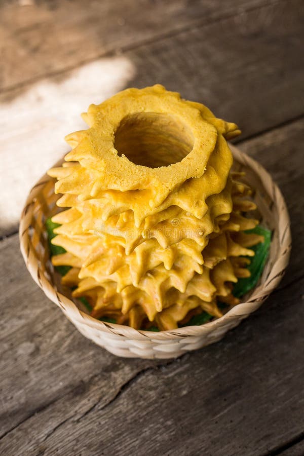 Tree Cake. Baumkuchen. Traditional Germany and Lithuania Layered Cake