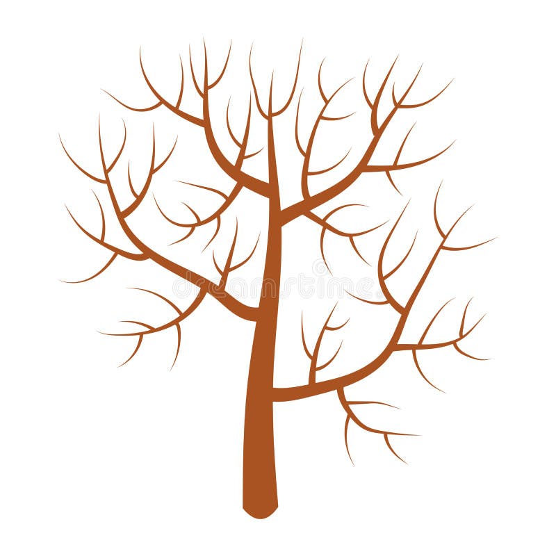 Cartoon Bald Winter Tree in Flat Style Isolated on White Background Stock Vector - Illustration of ecology, growth: 194265564 Cartoon Bald Winter Tree in Flat Style Isolated on White Background Stock Vector - Illustration of ecology, growth: 194265564