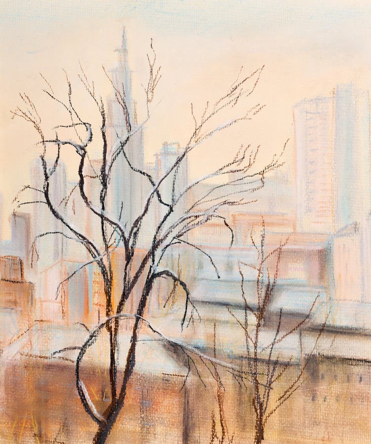 Tree and city