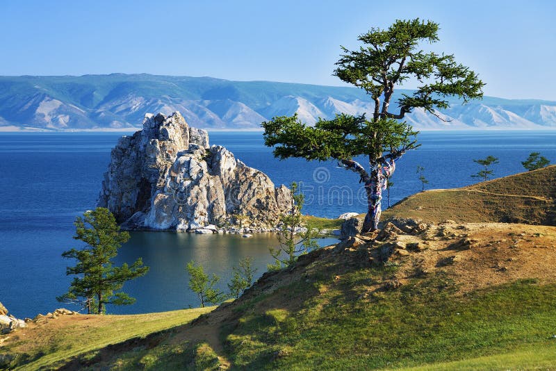 Tree of desires on Lake Baikal royalty free stock photography Tree of desires on Lake Baikal royalty free stock photography