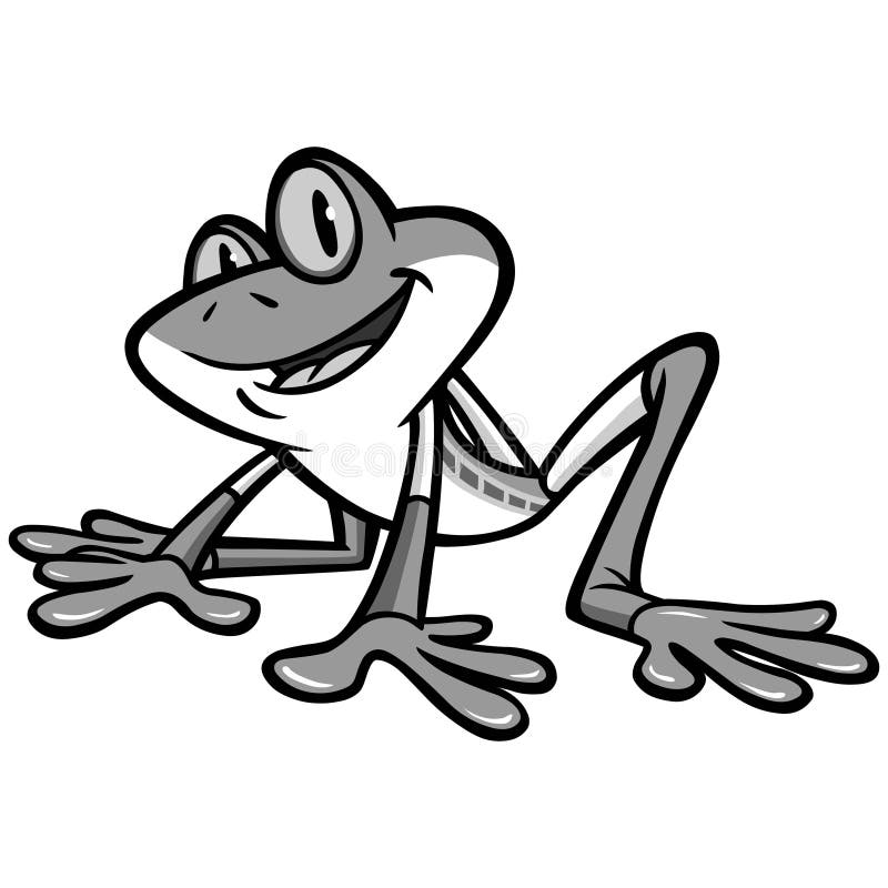 A vector illustration of a Tree Frog. Tadpole cute vectors