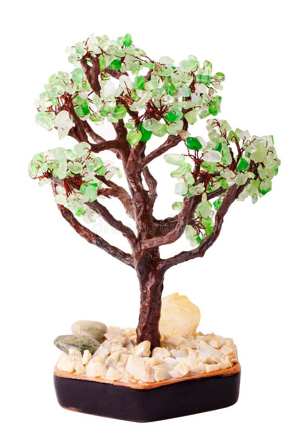 Tree from jewelry stones