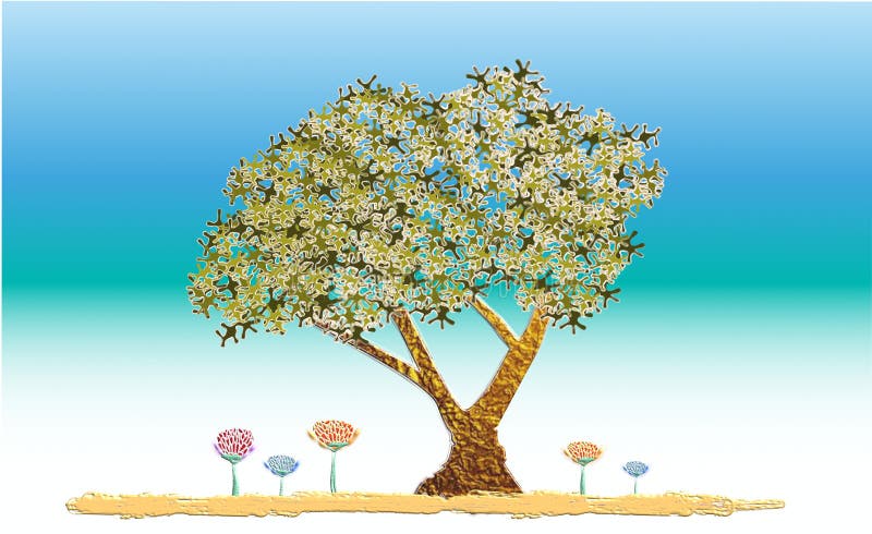 Garden Eden Tree Stock Illustrations 250 Garden Eden Tree Stock