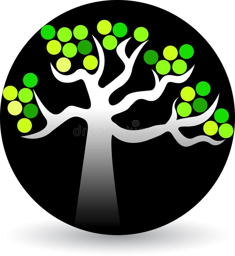Tree logo royalty free illustration