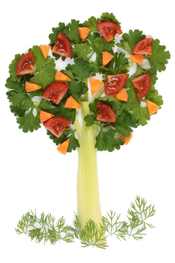 Tree of parsley and celery