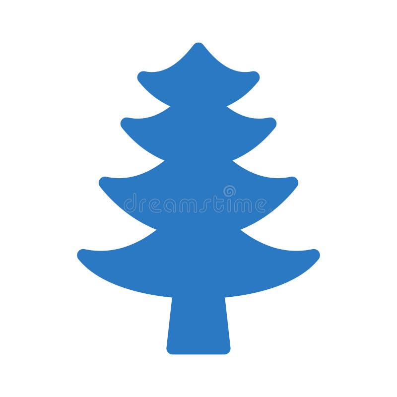 Tree glyph color vector icon vector illustration