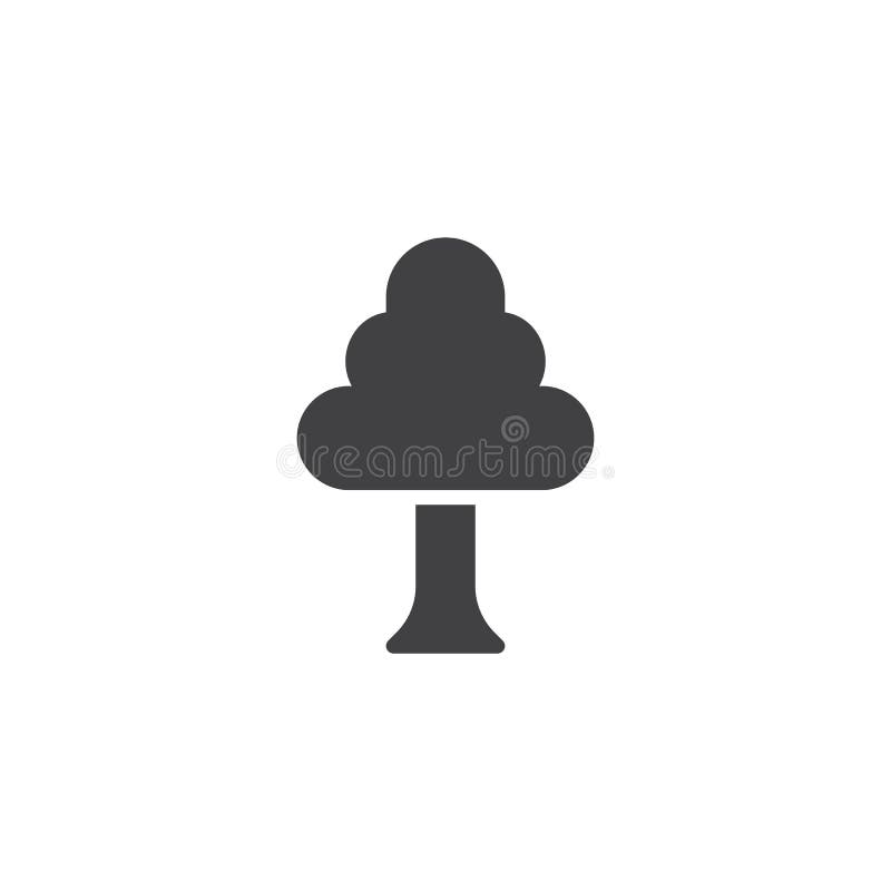 Tree vector icon royalty free illustration