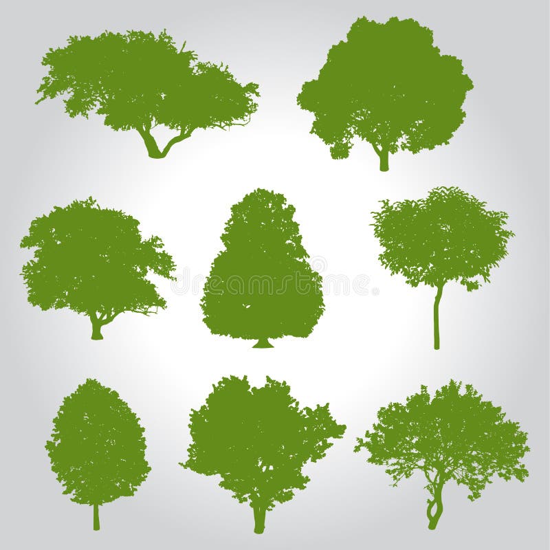 tree silhouette logo, icon and symbol vector illustration stock illustration tree silhouette logo, icon and symbol vector illustration stock illustration