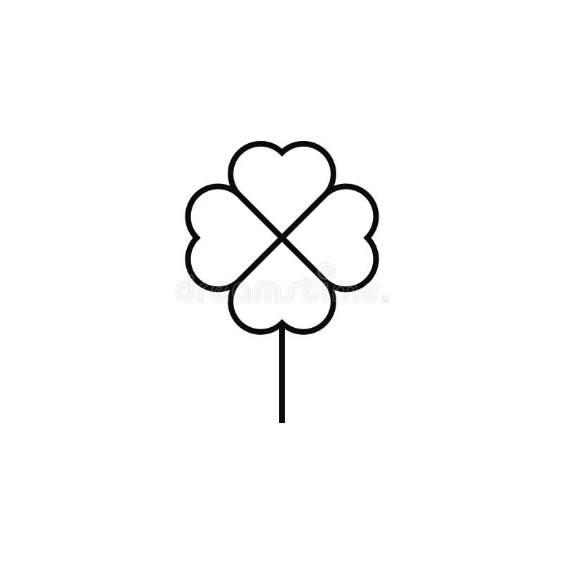 Trefoil, icône à quatre feuilles. Simples lignes, vectoriel hiérarchique des icônes de la Saint Patrick pour UI et UX, site We illustration stock Trefoil, icône à quatre feuilles. Simples lignes, vectoriel hiérarchique des icônes de la Saint Patrick pour UI et UX, site We illustration stock