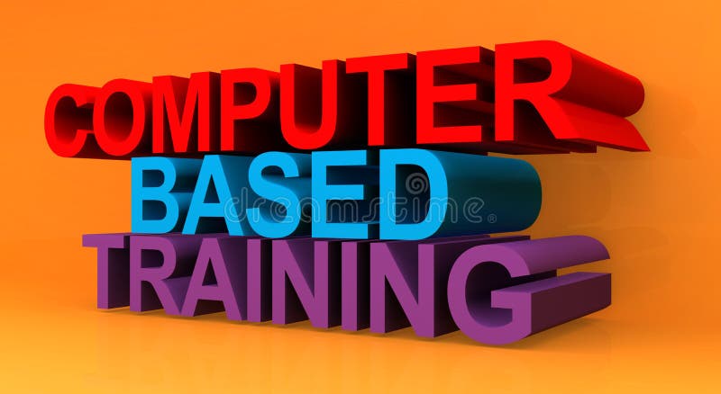 Treinamento baseado em computador ilustração royalty free