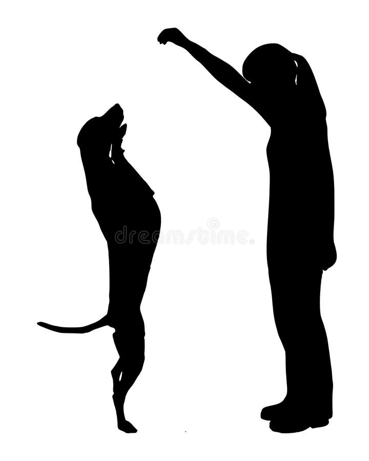 Treino de cães (obediência) ilustração stock