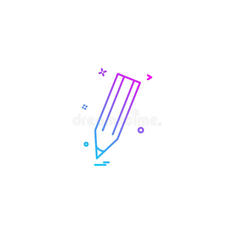 trek uitgeven penpotlood schrijven pictogramvector desige stock illustratie trek uitgeven penpotlood schrijven pictogramvector desige stock illustratie