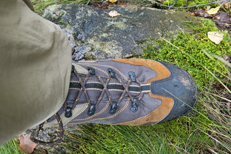 Trekking boots stock photo. Image of trekking, boot, mountains 45511850