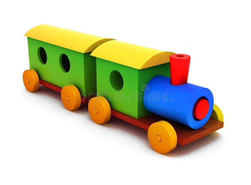 Motor De Madeira Do Trem Do Brinquedo Imagem de Stock - Imagem de modelo,  railway: 16099943