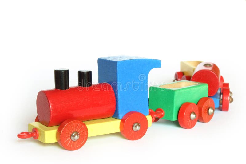 Motor De Madeira Do Trem Do Brinquedo Imagem de Stock - Imagem de modelo,  railway: 16099943