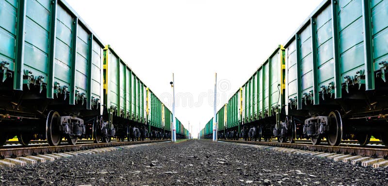 Trem de mercadorias da carga
