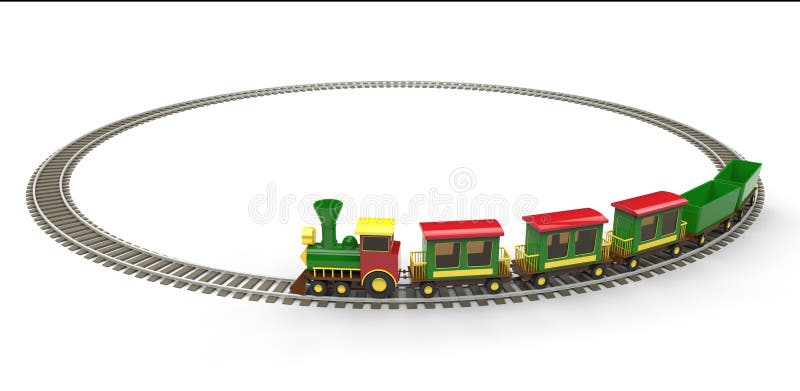 Trem do brinquedo ilustração royalty free Trem do brinquedo ilustração royalty free