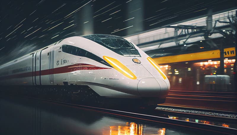 Tren cu marcatori rapizi stock illustration