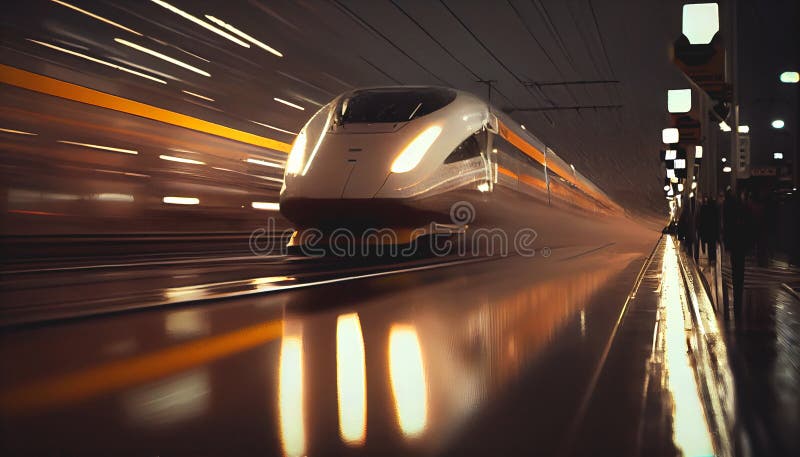 Tren cu marcatori rapizi royalty free illustration