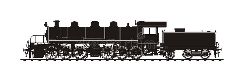 Tren del vintage ilustración del vector Tren del vintage ilustración del vector