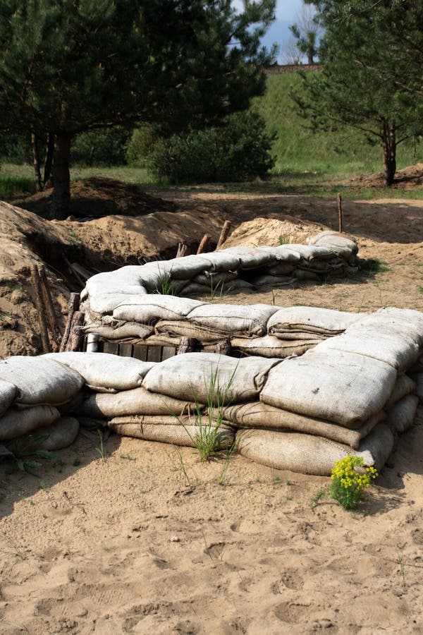 Trench royalty free stock photography