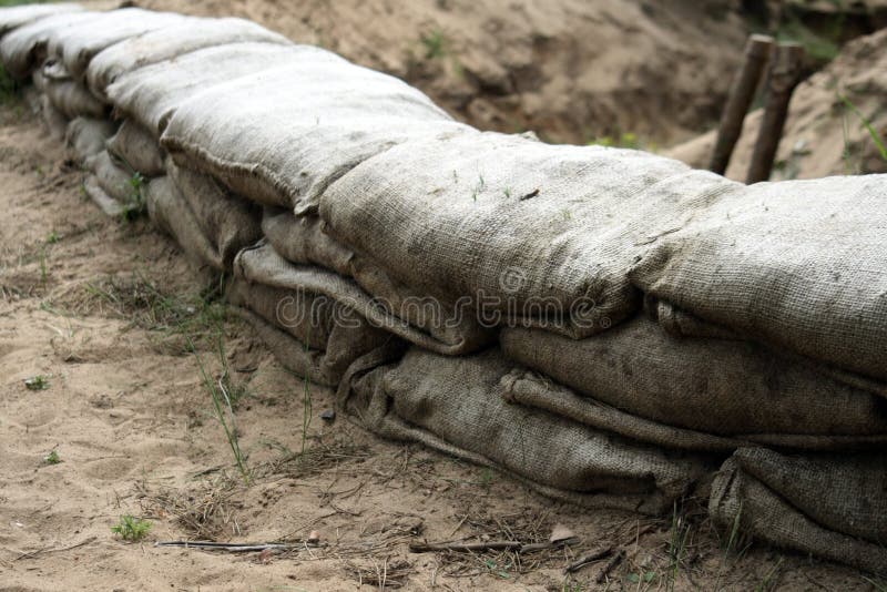 Trench royalty free stock image