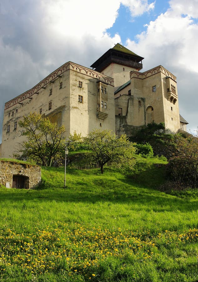 Trenchin castle, Slovakia royalty free stock photo