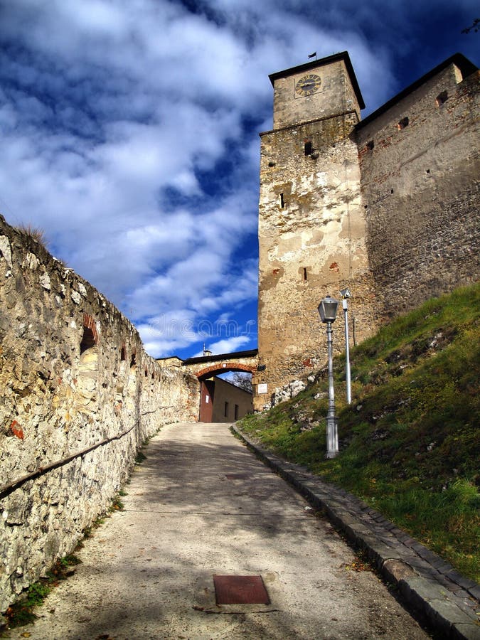 Trencin Castle entrance