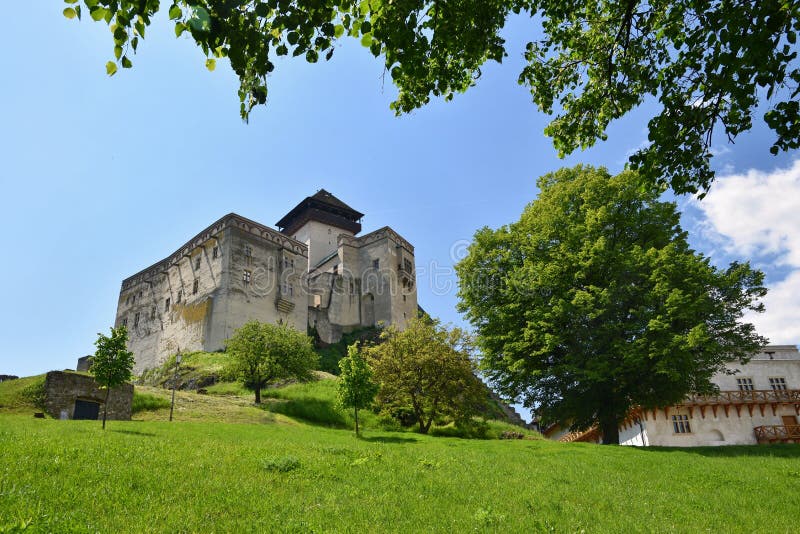 Trenčínský hrad, Evropa-Slovenská republika. Krásná stará architektura.