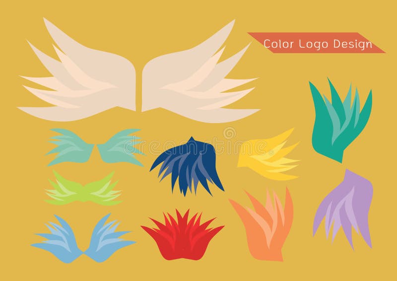 Logo form wing royalty free illustration