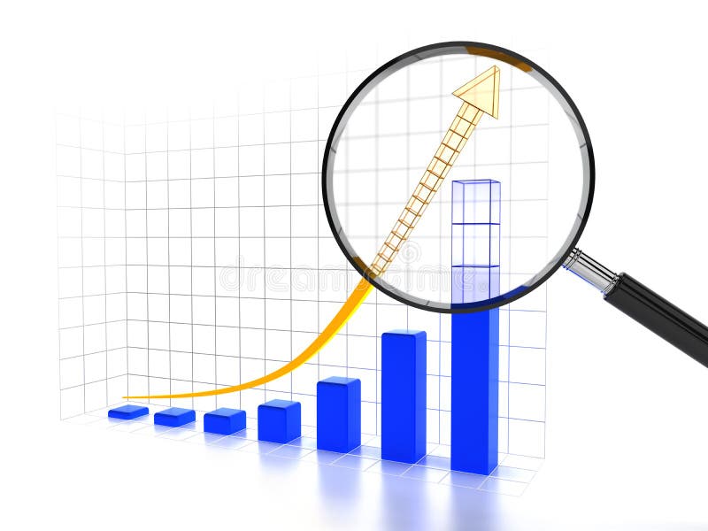 3d business chart with wireframe part showing a rising trend. 3d business chart with wireframe part showing a rising trend