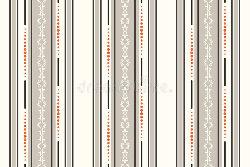 Trendfärgat, strimlat väggpapper för vägg. sömlösa veteranband. vektorillustration stock illustrationer